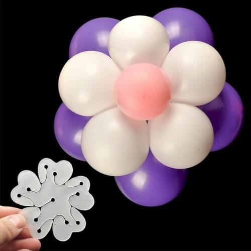 Balloon Seal Clips Connector Blossom Shape Arch Button Holders Flower Seal Christmas Birthday Wedding Party Decorations Supplies