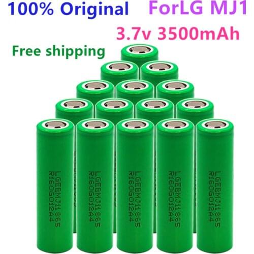 1-10PCS 100% Original MJ1 3.7 v 3500 mah 18650 Lithium Rechargeable Battery For Flashlight batteries for LG MJ1 3500mah battery