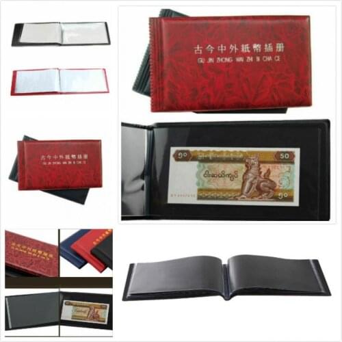 1pcs popular 20-page banknote currency banknote collection book storage photo album folder money storage bag