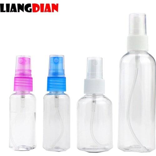 1PC Portable Makeup Spray Bottle Transparent PET Plastic Refillable Bottles Perfume Sub-bottling Cosmetic Makeup Spray Bottle