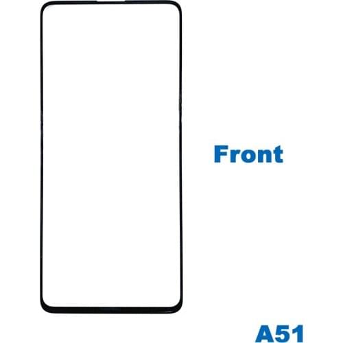 2pcs/lot For A51 LCD Screen Original Front Glass Lens Repair Parts Touch screen Outer glass Panel Replacement