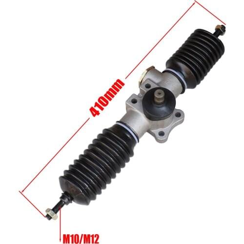 410mm M10 M12 1pcs Eccentric Power Steering Gear Shaft Rack Pinion Assembly For China Go Kart Buggy Karting ATV UTV Bike Parts