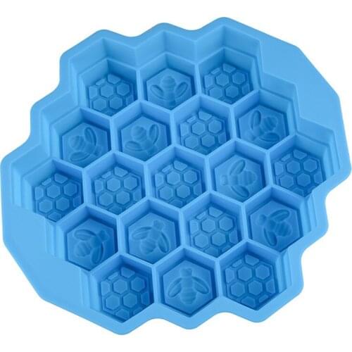 9 inch honeycomb silicone ice tray mold Handmade maltose homemade ice cube chocolate pudding box Easy release silicone cake mold