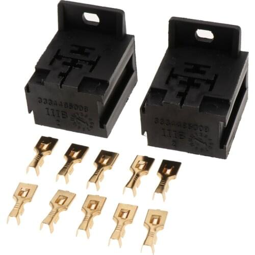 Automotive Relay Base Holder Box for 5 Pin Relays -10x 6.3mm Terminals