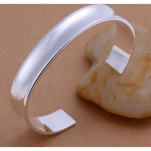 B078 silver fashion jewelry 925 jewelry silver plated bangle bracelet Big Bangle /HUHVKAJT OJDZTBWB