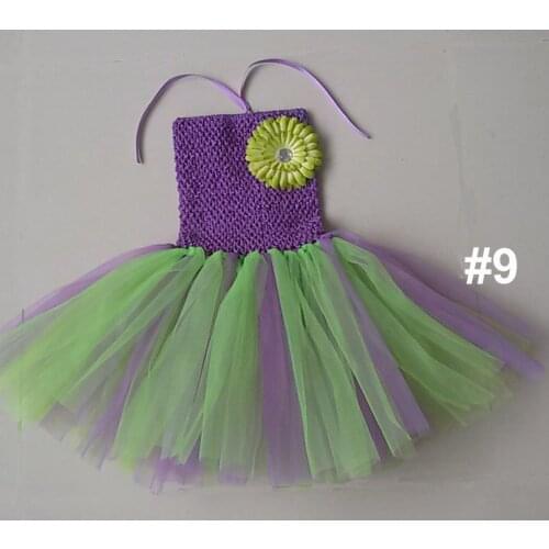 Free shipping baby handmade tutus green red christmas dress girl party flower tutu