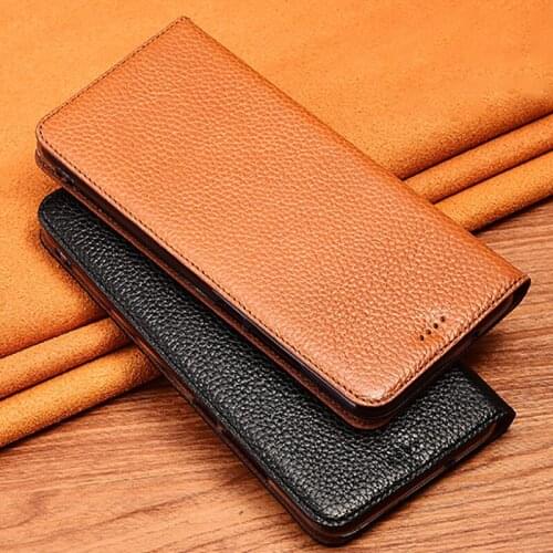 Lychee Pttern Genuine Leather Case For Nokia XR20 X10 X20 G10 G20 C10 C20 C30 C20 C01 C1 Plus Luxury Magnetic Flip Cover Cases