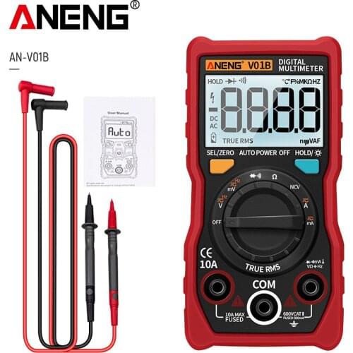 ANENG V01B Digital Multimeter 4000 Counts Comprobador Automotive Electrical Dmm Transistor Capacitance Tester Meter