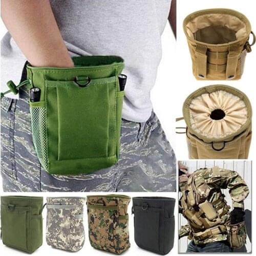 Dump Pouch Tactical Mag Recovery Pouch Drawstring Magazine Recycling Pouch Airsoft Hunting Gear Men Outdoor Tactical Bag