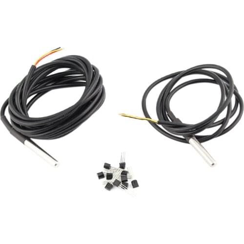 DS18B20 temperature sensor 1M/2M DS18B20 waterproof IC Chip for arduino sensors 18B20 hall sensor diy electronic components kit