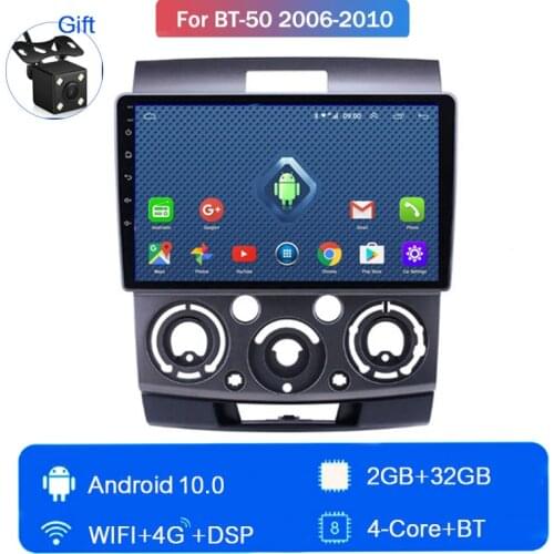 For Mazda BT50 2006 2007 2008 2009 2010 Vehicle GPS Navigation Car radio Auto Stereo multimedia player Android10 FM Wifi 2G+32G