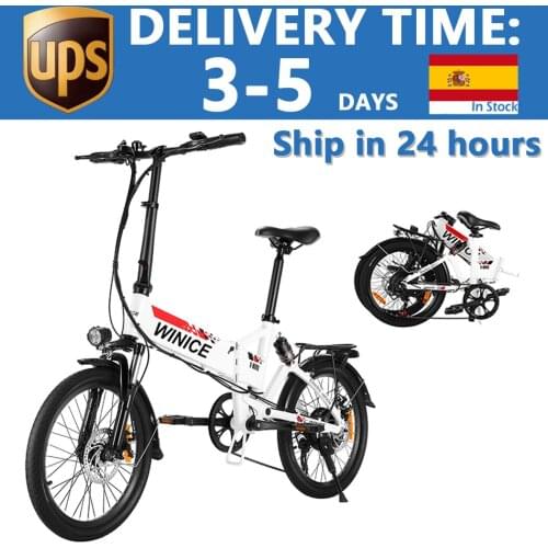 Electric Bike Portable Folding e bike Mens Womens outdoor city bicycle 8AH Lithium Battery