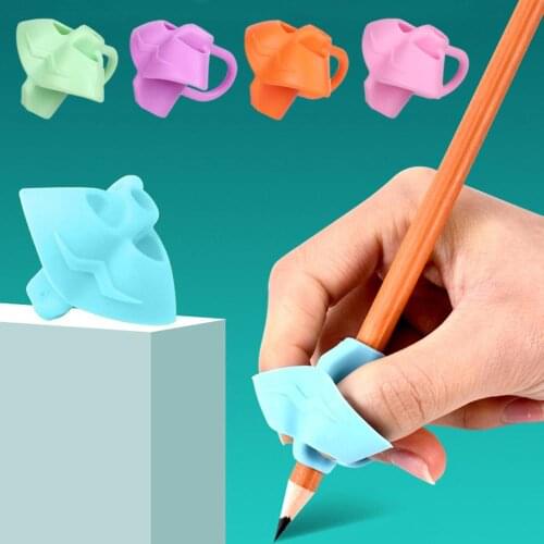3 Finger Pencil Corrective Grip Children Beginners Writing Grip Tool Pen Writing Help Fixture Correct Finger Position Kids Gift