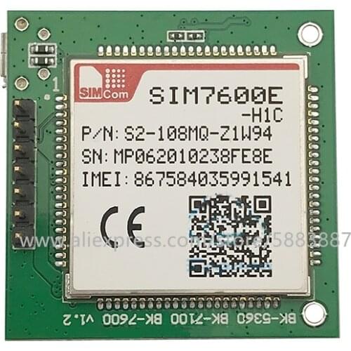 SIMCOM SIM7600E-H1C breakout board weld brand original module 4G LTE Cat1 module B1 B3 B7 B8 B20 GNSS GPS BeiDou GLONASS