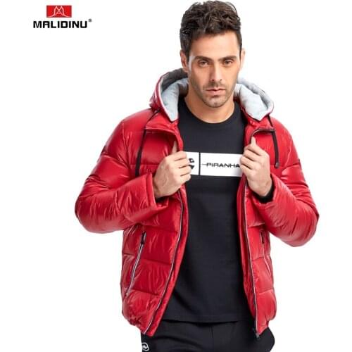 MALIDINU 2020 Men Down Jacket Brand Winter Jacket Men 70%White Duck Down Winter Down Coat Hooded Parka Jacket Warm Winter Coats