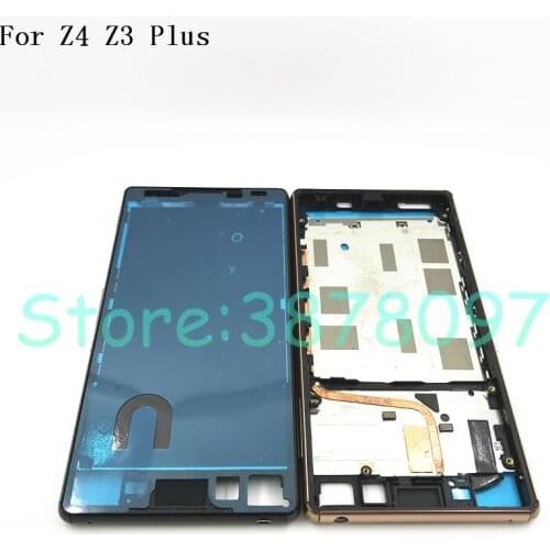 New For Sony Xperia Z4 Z3 Plus E6553 E6533 Replacement Housing Metal Middle Frame With Dust Plug And Adhesive