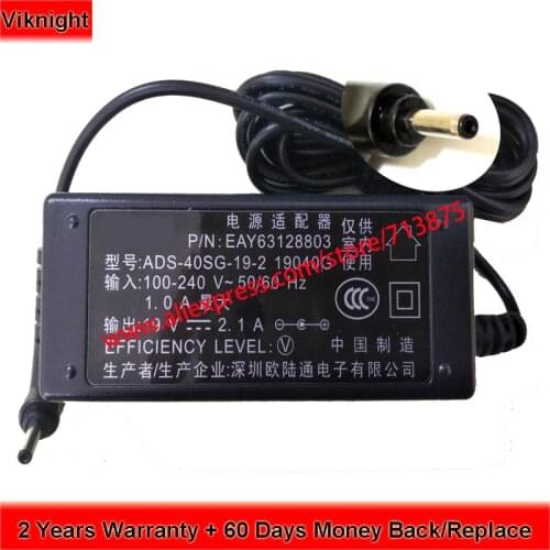 Genuine 40W 19V 2.1A EAY63128803 ADS-40SG-19-2 19040G AC Adapter for LG LG13Z94 15Z970-HA75K 15Z960-TAA52U1 13Z970-ER3TK