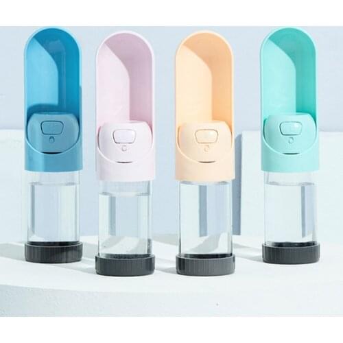 300ml Outdoor Wate Dogs Bottle for Pet Dog Cat Feeders Plastic Dog bowl Drinking Bowls with Filter Pets Dispenser DogSupplies