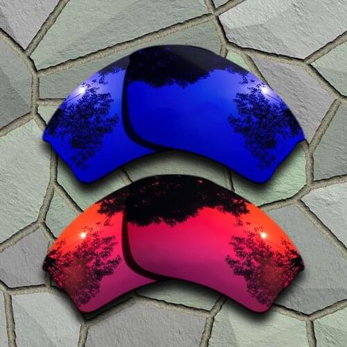 Violet Blue&Violet Red Sunglasses Polarized Replacement Lenses for Oakley Half Jacket XLJ