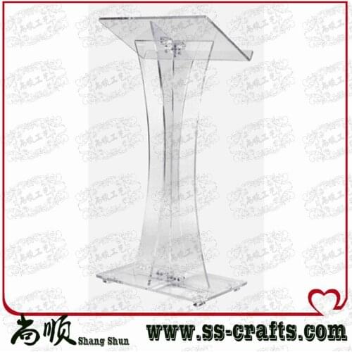 Direct Sale Custom Transparent Plexiglass Acrylic Lectern