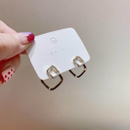 S925 Needle Korea Style Irregular Shape Women Beach Jewelry Gift Cheap Stud Earrings 2020