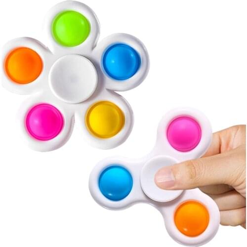 Scione gadget spinners 2 pack, Anti-Stress Pressure Reliever Fidget Spinners Simple Dimple Keychain Toys for Adult Kids
