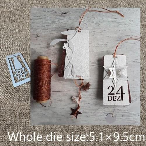 New Design Craft Metal Cutting Die cut dies 4pcs star tag label decoration scrapbook Album Paper Card Craft Embossing die cuts