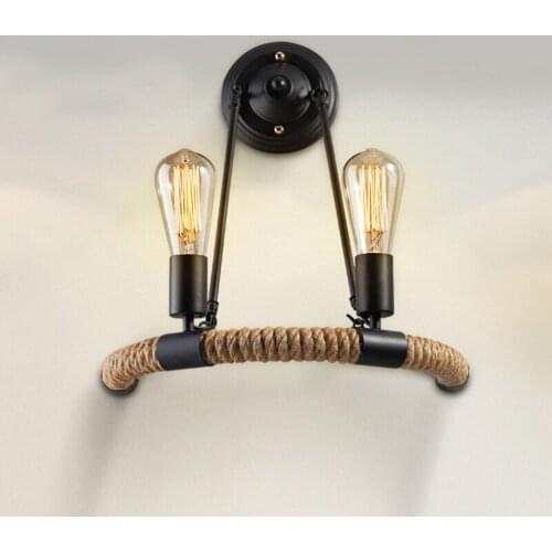 Loft nordice glass wall sconces crystal bedroom light mirror light rope dining room living room aisle wall lamp