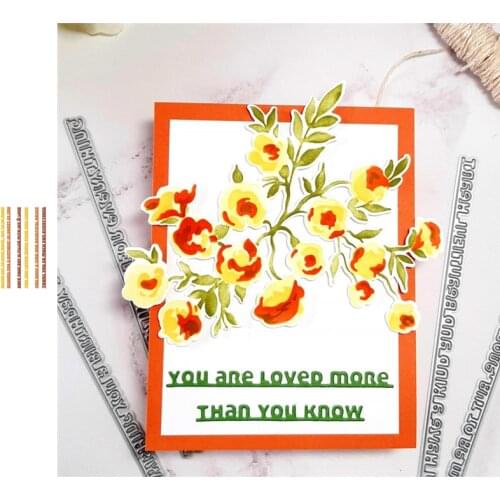 Letter Follows Cutting Dies Scrapbook Dariy Decoration Stencil Embossing Template DIY Greeting Card Handmade