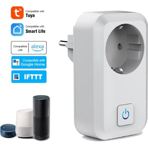 Dodocool 16A Smart WiFi Socket EU Type F Wireless Plug Smart Home Power Socket Outlet App Remote Control for Alexa Google Home