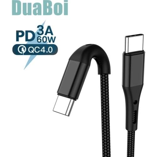 Usb C To Usb C Charger Cable Pd 3.0 60w Type C Quick Charging Cable For Samsung S 20 10 9 Xiaomi Mi 9 8 Mix 3 Nubia Usbc To Usbc
