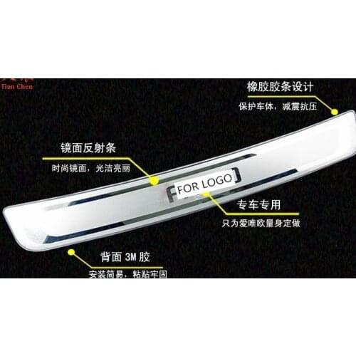 High quality stainless steel Rear bumper Protector Sill For 2011 2012 Chevrolet AVEO 4dr ,car styling