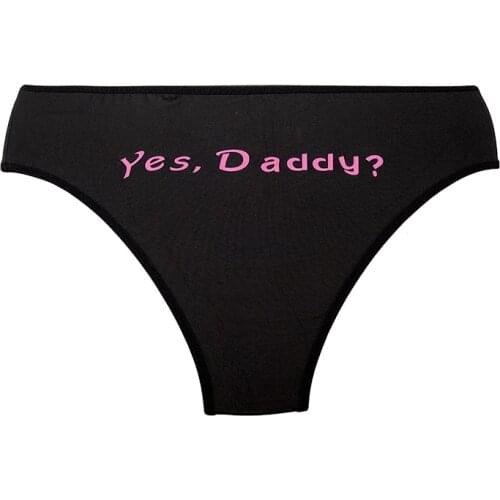 Women Sexy Cotton Black G String Panties Sex Printed Female Sporty Style Baby Girl Lingerie Plus Size Hip Lift Thongs Solid