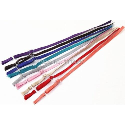 100piece Assorted Color Spaghetti Ribbon Bra Strap 2/8"inch Width Bra Accessories WB39