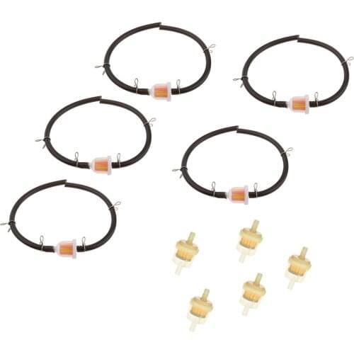 10x 1/4" 6mm Motorcycle Hose Inline Fuel Gas Filter 47cc 49cc Dirt Bike ATV