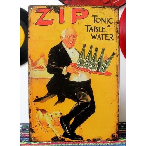 50pcs/lot Metal Sign shabby chic TIN SIGN ZIP Metal Decor Wall Art Bar Store Farm Kitchen N-294