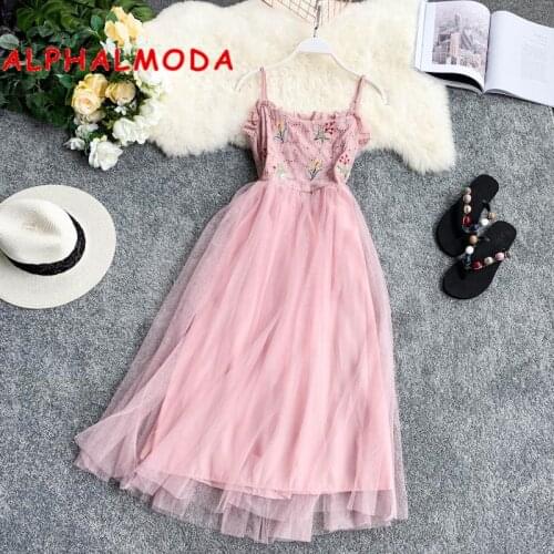 ALPHALMODA Boho Summer Dresses