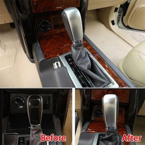 Car Center Gear Shift Knob Head Cover Trim Chrome For Toyota Land Cruiser Prado FJ 150 2010 2011 2012 2013 2014 2015 2016 1Pcs