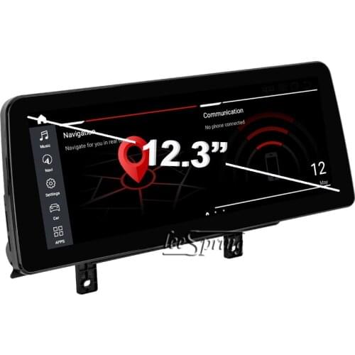 12.3 inch Android 11Car Screen to Upgrade Multimedia Player for BMW X1 F48 2018 Original EVO ID6 System