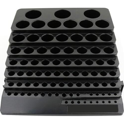 Black Drill Bit Storage Box Milling Cutter Drill Finishing Holder Organizer Case High Quality and Brand New