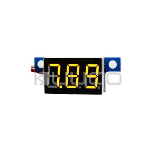 DC Tester DC 3.3V~17V Digital Voltmeter Yellow Led display Voltage Meter/Panel Meter DC 6V 12V Volt Meter/Digital Meter/Monitor