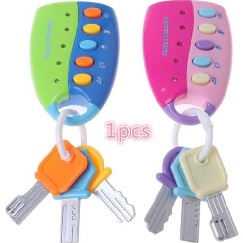 1pcs Baby Musical Smart Remote Car Key Toy Car Voices Pretend Play Education Toys