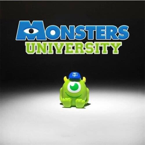 Disney Monsters University Mike Wazowski Mr Q 4cm Action Figurine Toys Model For kids gifts