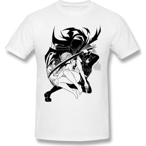 Men Tops Seraph Of The End Dark Fantasy Anime Series T-Shirt Fighting Spirit Pure Cotton Tees Harajuku TShirt