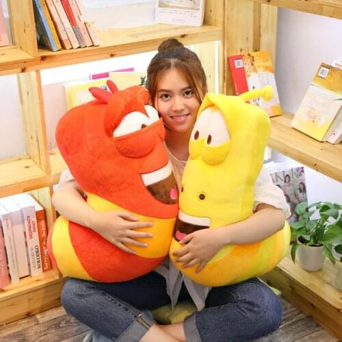 35/65CM Anime Movie Giant Size Insect Slug Creative Larva Plush Toy Stuffed Soft Cartoon Pillow Children Kids Christmas Present