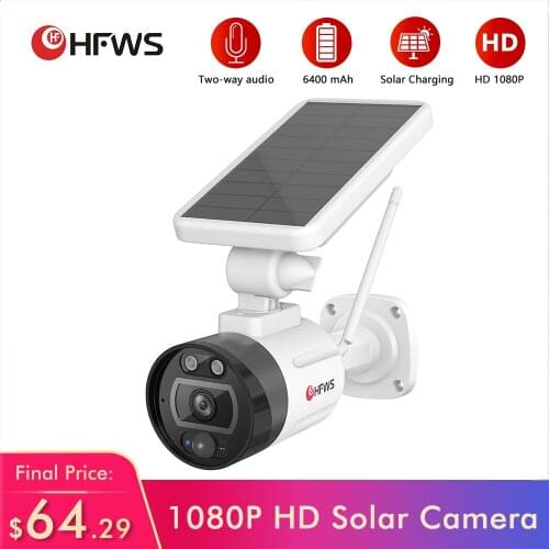 Solar Camera with Battery Video Surveillance 2MP Camera With Wifi 1080P Security Ip Camera solar camera wifi outdoor