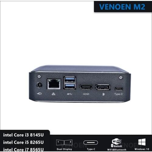 Compact Mini Desktop pc Intel Core i5 8265U i7 8565U Pentium 5405U small computer i3 8145U Type-c Windows 10 pro Unbunt M.2 PCIE