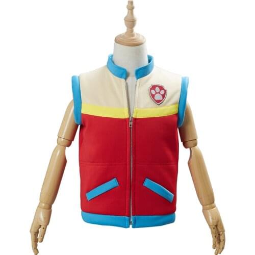 Captain Ryder Cosplay Costume Kids Children Vest Coat Causal Daily Coat Halloween Carnival Costumes