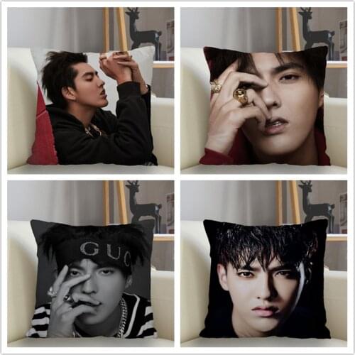 Musife Kris Wu EXO KPOP Pillowcase Custom Square Pillow Cover Case Zipper Pillowcase 35*35,40*40,45*45cm Drop Shipping