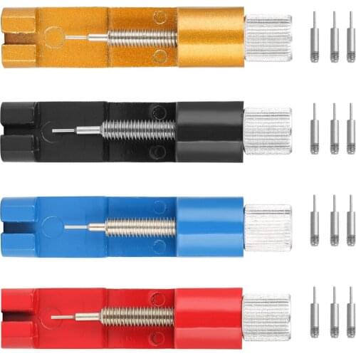 Lightweight Aluminum Alloy Watch Repair Tool Watch Band Bracelet Link Remover Adjustable with Metal 3 Pins Repair Tool Kit